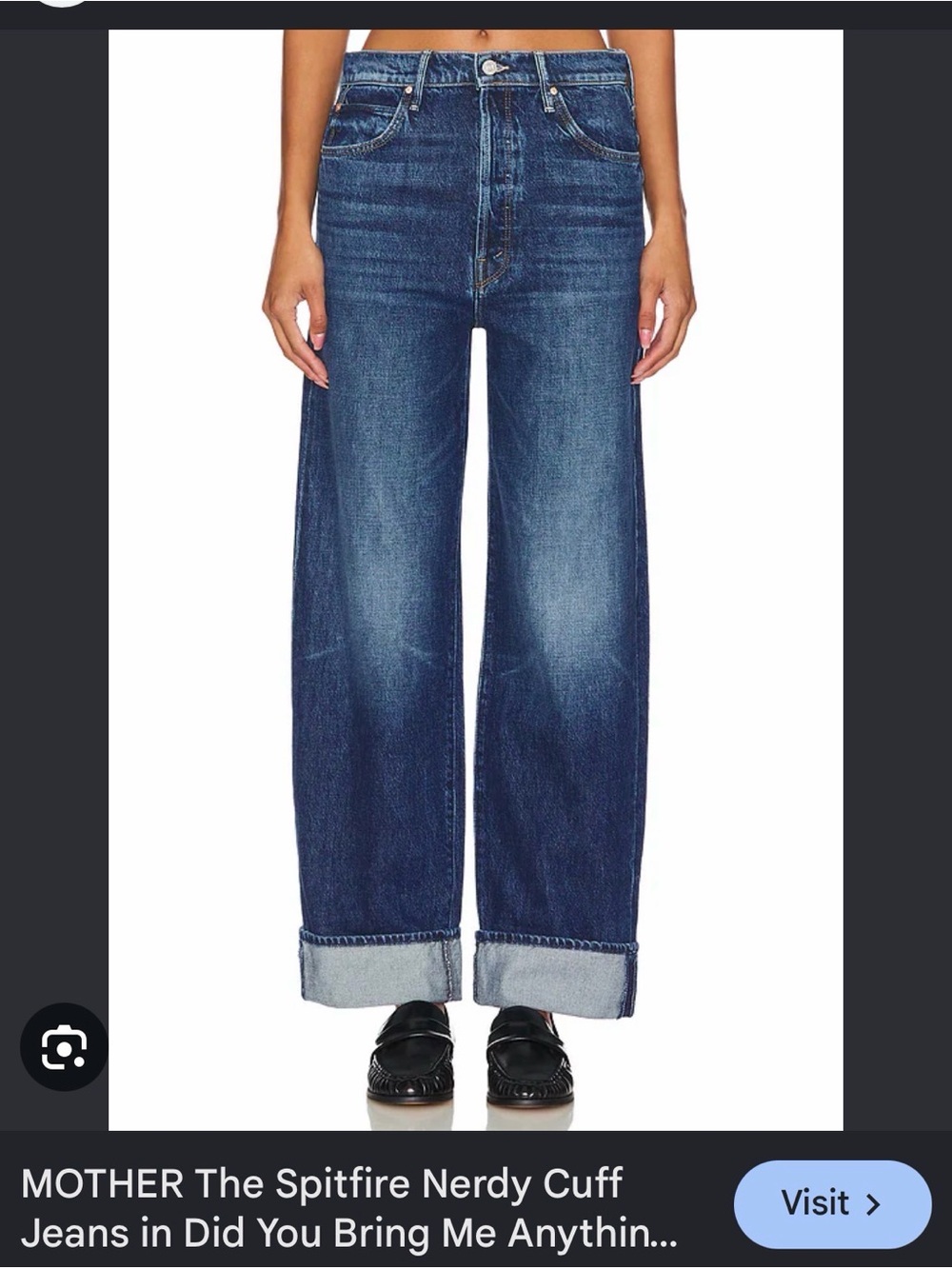 LIL’ MOTHER Wide-Leg Cuffed Jeans
